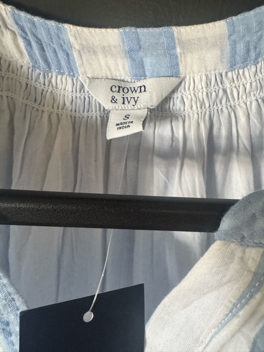 Crown and Ivy Blue and White Striped Dress - Picture 2 of 5